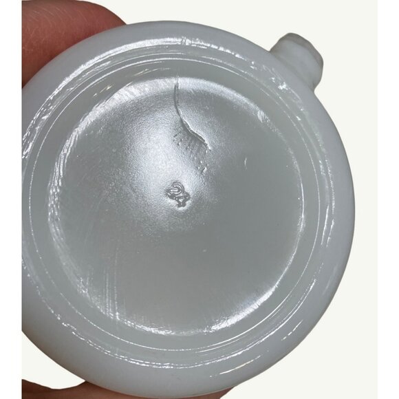 Grog White Milk Glass Mug 1970's BC Comics Johnny Hart Caveman Cup Vintage - Picture 8 of 9